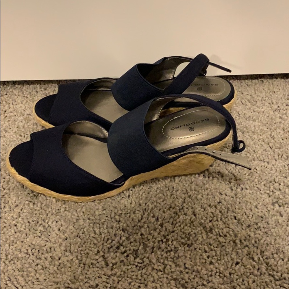 NWOT! Navy Blue Espadrilles!